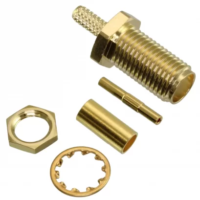 SMA female bulkhead RG316