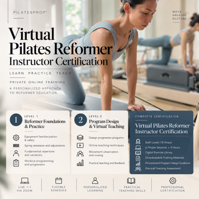 Virtual Pilates Reformer Instructor Certification