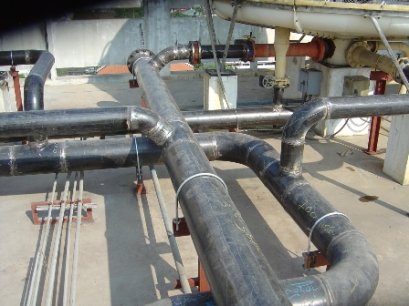 งานติดตั้งท่อ ระบบเครื่องทำความเย็น