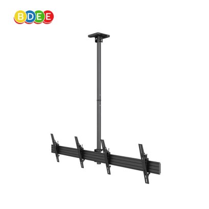 ขาแขวนทีวี แบบติดเพดาน 2 จอ (ซ้าย-ขวา) BDEE รุ่น CL200 (รองรับทีวี ขนาด 32-65 นิ้ว) ปรับก้มได้ 15 องศา