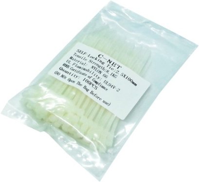 CABLE TIES สีขาว ขนาด 2.5X100 ม.ม. (4 นิ้ว)