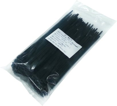 CABLE TIES สีดำ ขนาด 4.8X200 ม.ม. (8 นิ้ว)