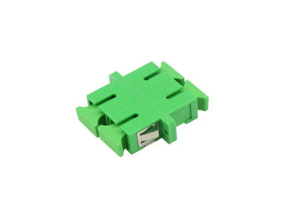 ตัวต่อหัวไฟเบอร์ SC-SC (APC) DX SM GREEN