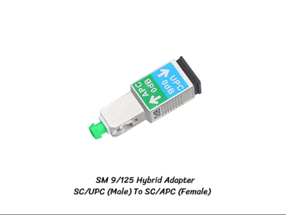 ตัวแปลงหัวไฟเบอร์ออฟติก SC/UPC เป็น SC/APC