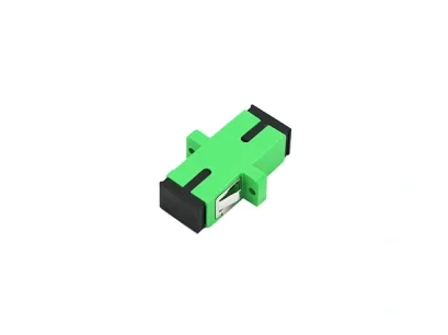 ตัวต่อหัวไฟเบอร์ SC-SC (APC) SX SM GREEN