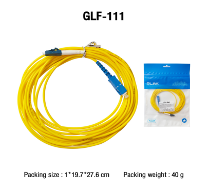 GLINK สาย FIBER OPTIC PATCH CORD (SC/UPC-LC/UPC) SM/SX/OS2 รุ่น GLF-111 (5m.)