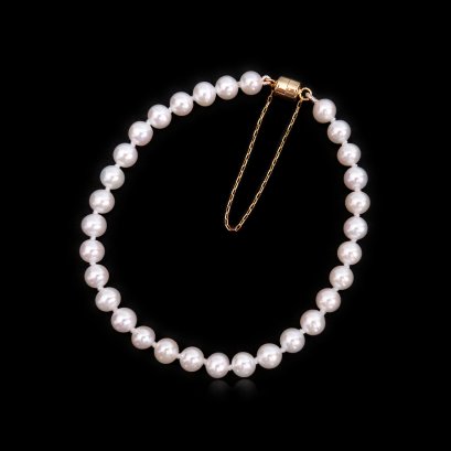 Approx. 4.5 mm, AK Pearl, Uniform Pearl Necklace