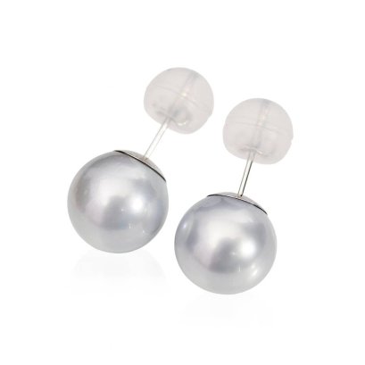 Approx. 11.0 mm, White South Sea Pearl, Stud Earrings