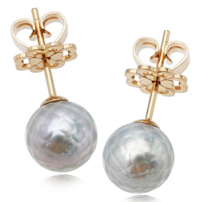 7.87 - 7.92 mm Akoya Hanashinju Pearl Stud Earrings