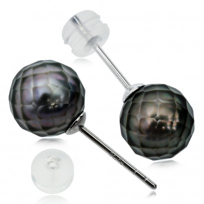 Approx. 8.5 - 8.9 mm, Hanashinju Pearl, Stud Earrings