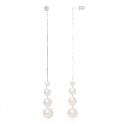 4.5 -9.0 mm Akoya Pearl Threader Earrings