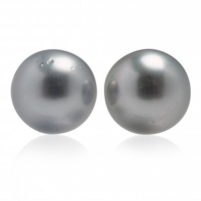 Approx. 13.10 mm, Tahitian Pearl, Pair Pearls