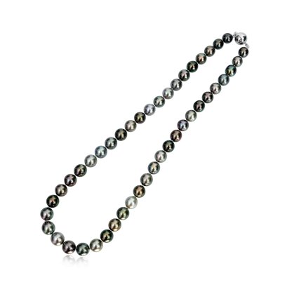 Approx. 8.2 - 10.0 mm, Tahitian Pearl, Graduated pearl Necklace