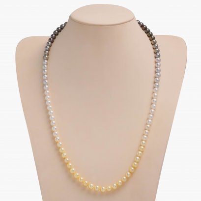 (PSL) 7.0-7.4 mm , Shikisai, Uniform Pearl Necklace