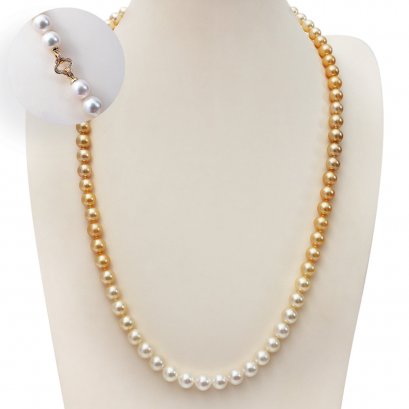 (PSL) 8.0 - 8.4 mm, Shikisai, Uniform Pearl Necklace