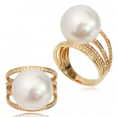 14.93 mm South Sea Pearl Ring
