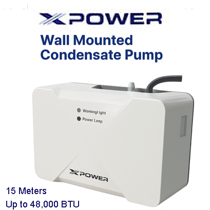 ปั๊มน้ำทิ้งแอร์ Xpower เสียงเงียบ รุ่นระบายน้ำสูง 15 ม.