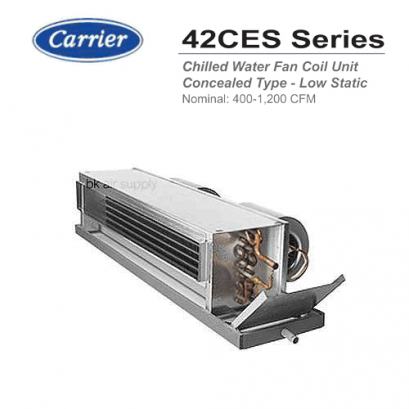 แอร์แคเรียร์ คอยล์น้ำเย็น แบบคอยล์เปลือยซ่อนฝ้า ต่อคอท่อลมสั้น เสียงเบา