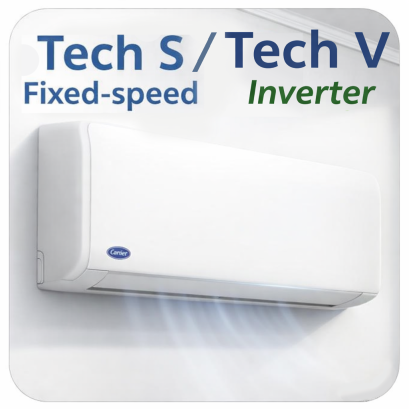แคเรียร์ Tech S Fixed-speed และ Tech V Inverter ราคาดี