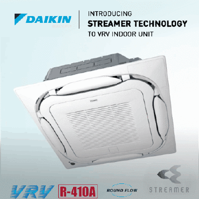 ไดกิ้น Daikin VRV แบบฝังในฝ้ากระจายลมรอบทิศทาง สตรีมเมอร์
