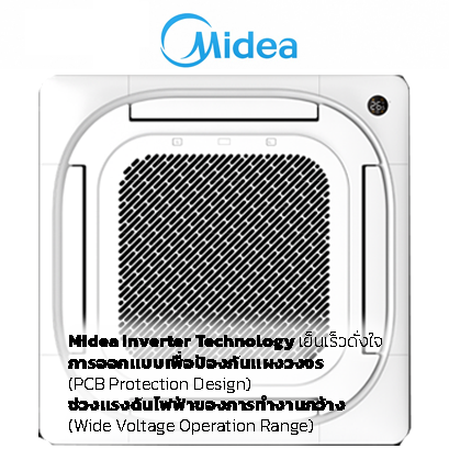 แอร์ไมเดีย Midea Cassette Inverter ฝังฝ้า อินเวอร์เตอร์