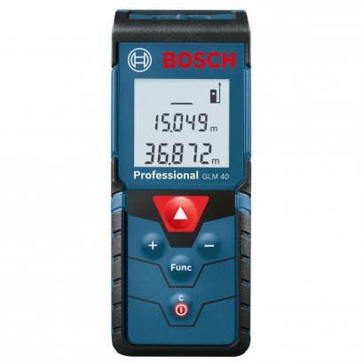 เครื่องวัดระยะด้วยเลเซอร์ 40m. (สีแดง) BOSCH รุ่น GLM 40