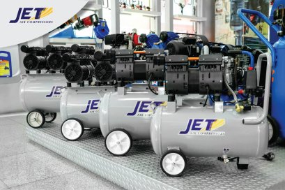 ปั๊มลมไร้น้ำมัน (ออยฟรี) JOS-09 550W. 9ลิตร JET