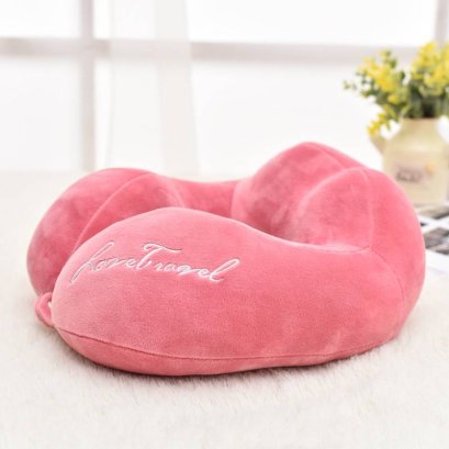 หมอนรองคอเป่าลมกำมะหยี่