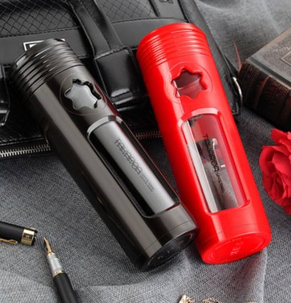 กระบอกน้ำพลาสติก