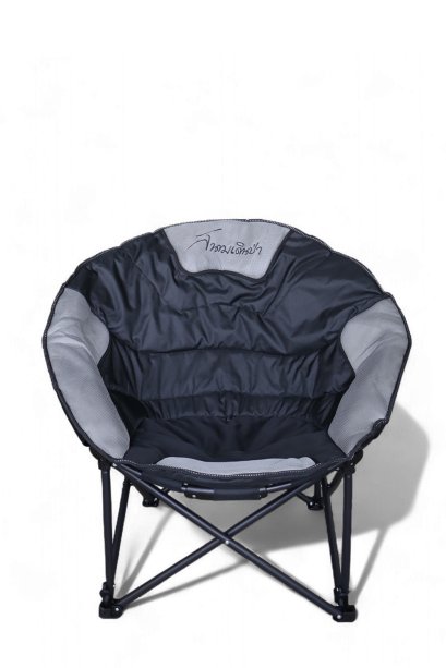 เก้าอี้ใบบัว / Moon Chair สีดำ