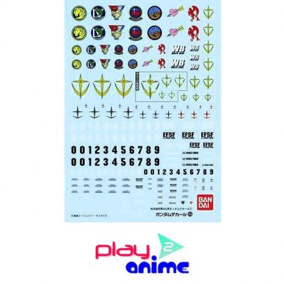 GUNDAM DECAL 16 MG MULTIUSE - FEDERATION