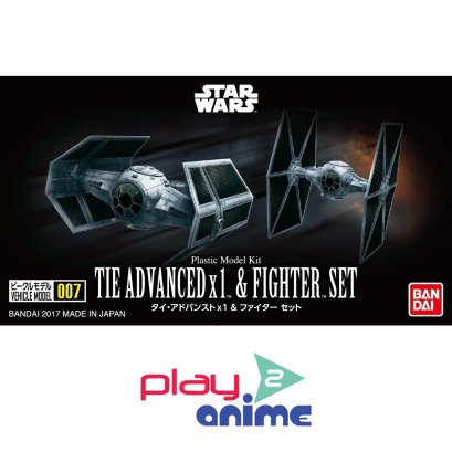 VEHICLE MODEL 007 TIE ADVANCED X 1 &amp; FIGHTER SET