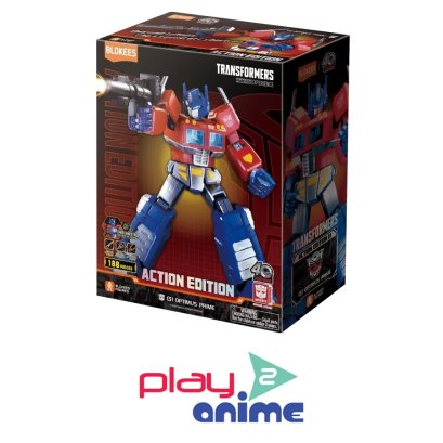 Blokees Figures -  Transformers  (Limited Model Kit) 71156-Transformers AE01 - G1 Optimus Prime (20cm) (Luminous Eyes）