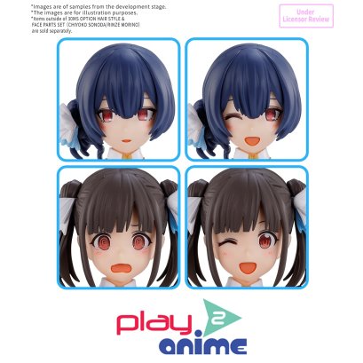 30MS OPTION HAIR STYLE & FACE PARTS SET (CHIYOKO SONODA/RINZE MORINO)