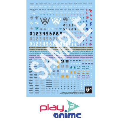 (Pre-order) พร้อมจัดส่งประมาณเดือน 11 ปี 2026 30 MINUTES MISSIONS WATER DECALS MULTIUSE ⑤