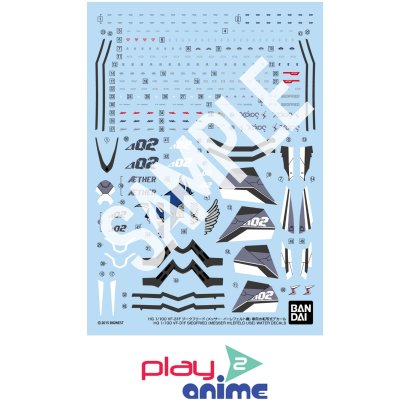 (Pre-order) พร้อมจัดส่งประมาณเดือน 12 ปี 2026 HG 1/100 VF-31F SIEGFRIED (MESSER IHLEFELD USE) WATER DECALS