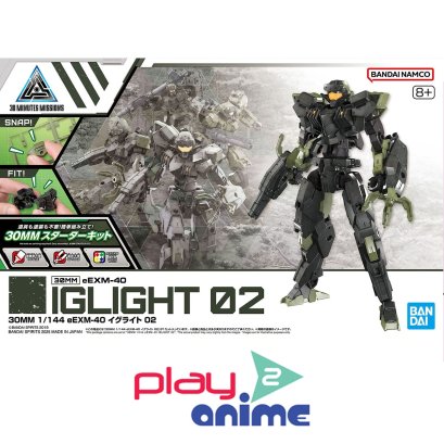 (Pre-order) พร้อมจัดส่งประมาณเดือน 9 ปี 2025 1/144 30MM eEXM-40 IGLIGHT 02 (Plastic model)