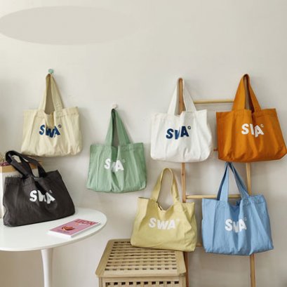 ถุงผ้าดิบ/แคนวาส Canvas tote bag