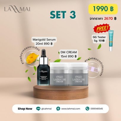 SET 3 : Night Cream (DM Cream 2 & Serum 1)