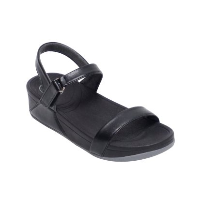 Black Double Strap Sling Back