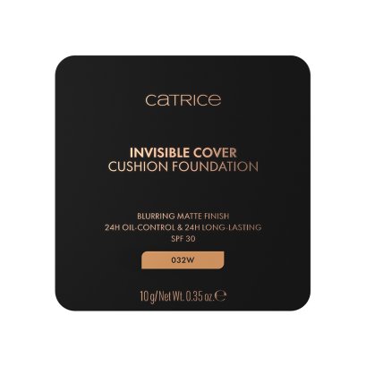 Catrice Invisible Cover Cushion Foundation 032W - คาทริซ อินวิซิเบิ้ล คัฟเวอร์ คุชชั่น ฟาวเดชั่น 032W