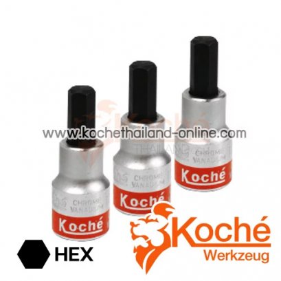 KCH064 ลูกบล็อกเดือยโผล่ 6 เหลี่ยมสั้น