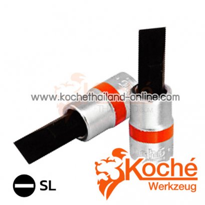 KCH049_SL ลูกบล็อกเดือยโผล่ปากแบน SQ-DR.1/4 นิ้ว