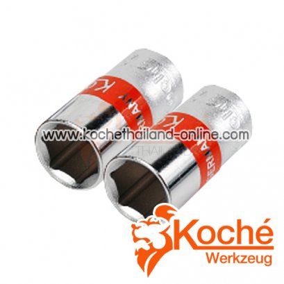 KCH0186 ลูกบล็อกสั้น 6 เหลี่ยม SQ-DR.1/4 นิ้ว