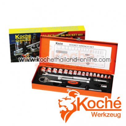 KCH023 บล็อกชุด 23 ตัวชุด SQ.DR.3/8"