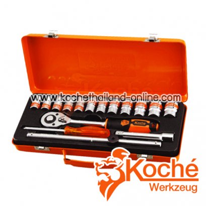 KCH017 บล็อกชุดพร้อมไขควง 17 ตัวชุด SQ.DR.1/2"