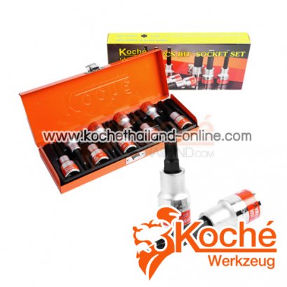 KCH071S บล็อกชุดเดือยโผล่สั้น 60 มม.(ท็อกซ์) SQ.1/2” ขนาด T15- T55