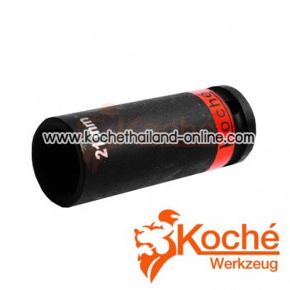 KCH076 ลูกบล็อกลมยาว (บาง) ถอดล้อแม็ค SQ.DR.1/2” 6 เหลี่ยม