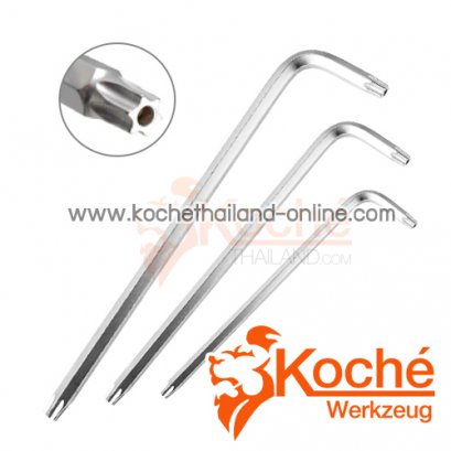 KCHW06 ชุดประแจหกเหลี่ยม 2 ข้าง หัวท็อกมีรู