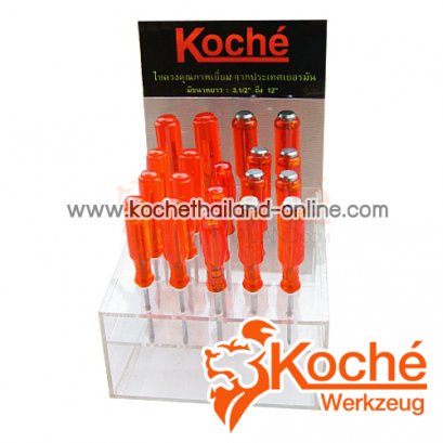 KS-1598 Set ไขควงแกนทะลุ แถมชั้นโชว์